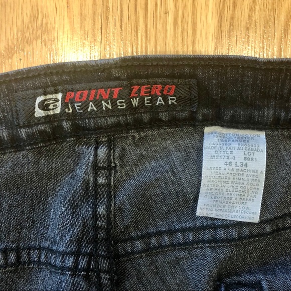 Point Zero Straight Dark Jeans 46/34 - Picture 4 of 4